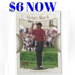 Tiger Woods 2001 Upperdeck Rookie RC Golf Trading Card